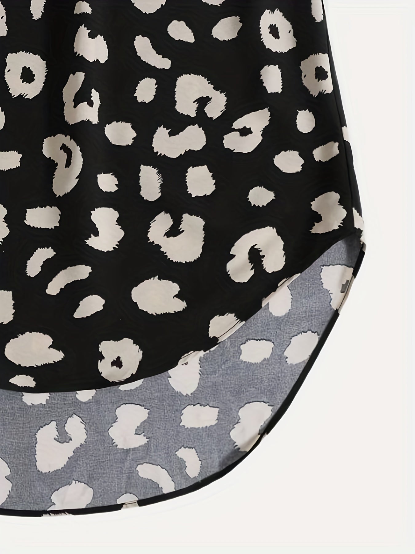 Leopard Print Drawstring Skirt Women's Casual Skirt