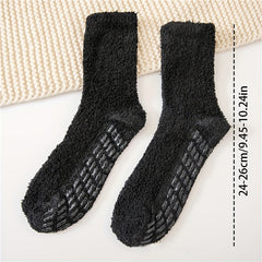 Men's Non-slip Warm Plush Sleep Socks
