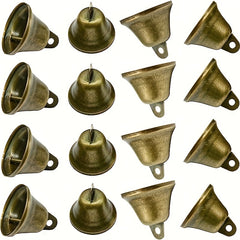 10pcs Bronze Bells Festive Dog Doorbell Window Pendants DIY Wind Chimes