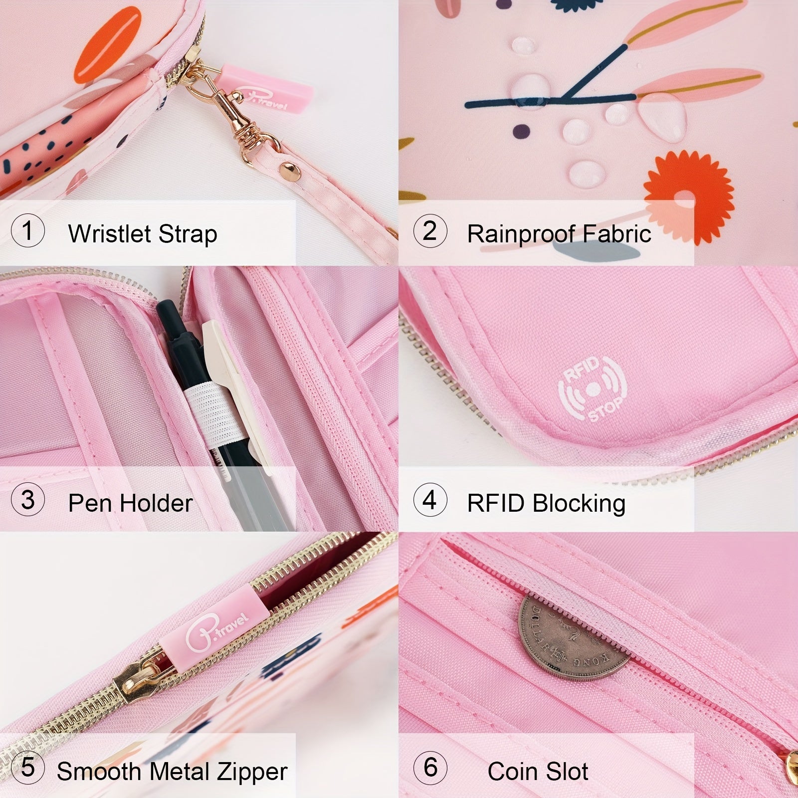 Lychii Passport Wallet Family Organizer RFID Blocking
