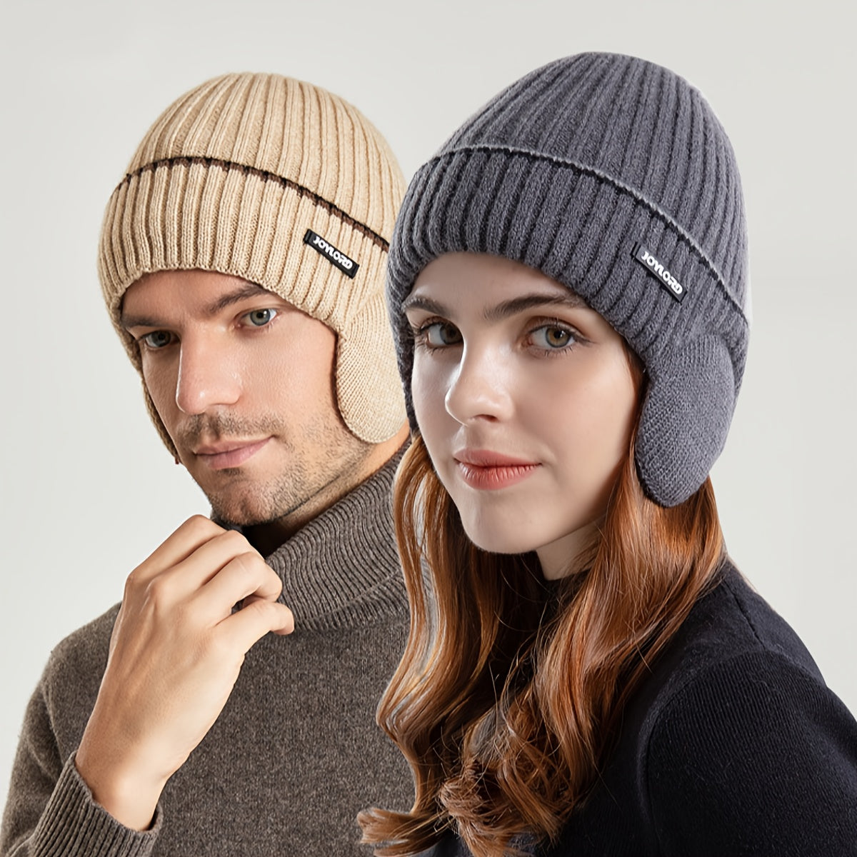 Winter Knitted Hat Outdoor Plus Velvet Thickened Ear Protection Warm Hat