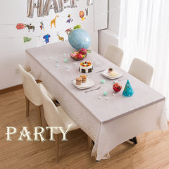 2pcs Plastic Tablecloth 137 X 274 Golden Dot Disposable, Party Decorations