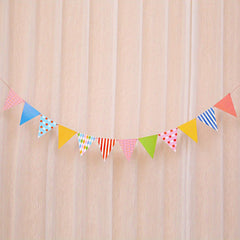Party Decoration Pull Flag Triangle Flag Paper Pennant Bunting