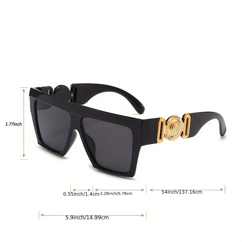 Geometric Sunglasses Retro Glasses for Summer Beach UV400