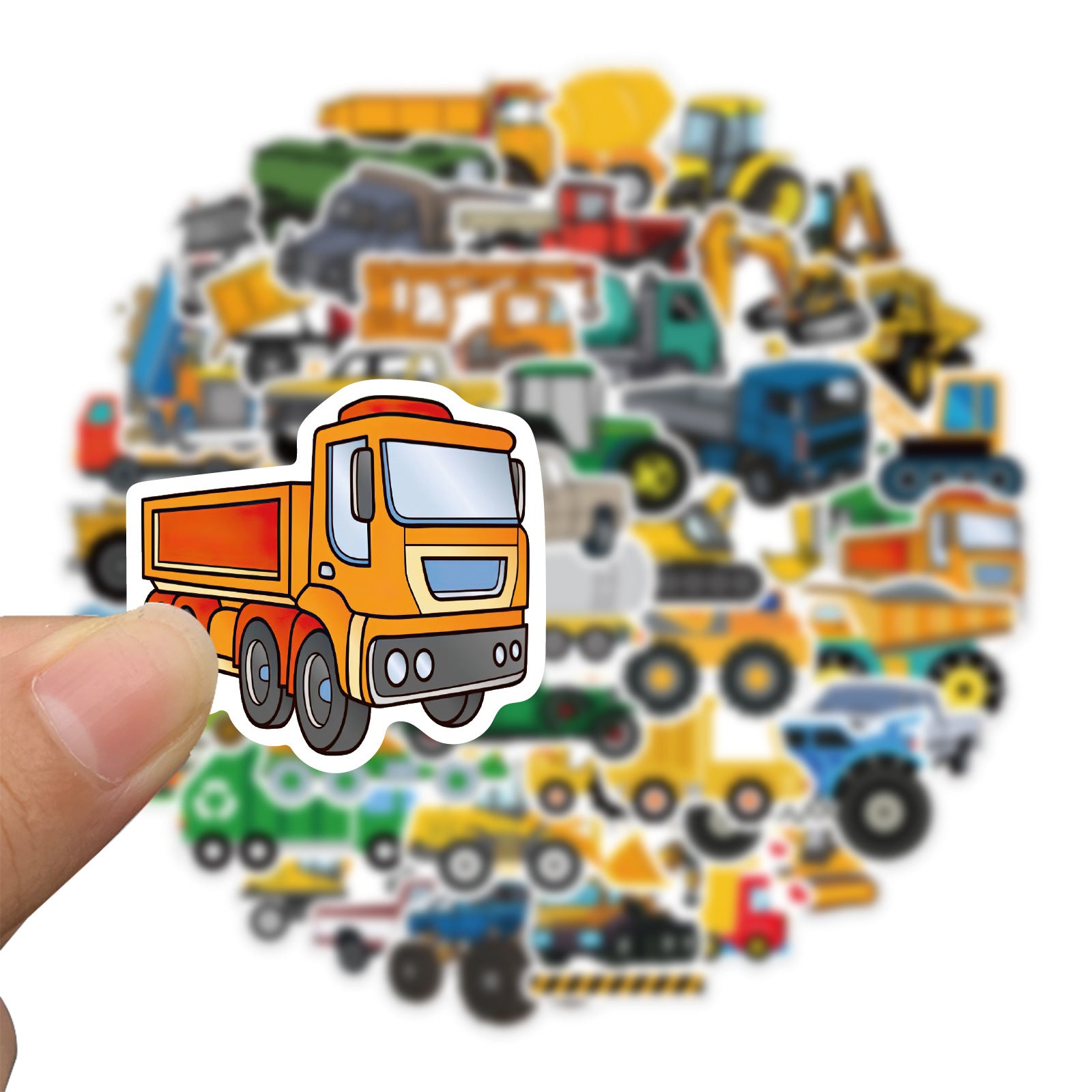 50pcs Truck Graffiti Fun Stickers for Urban Street Art Enthusiasts