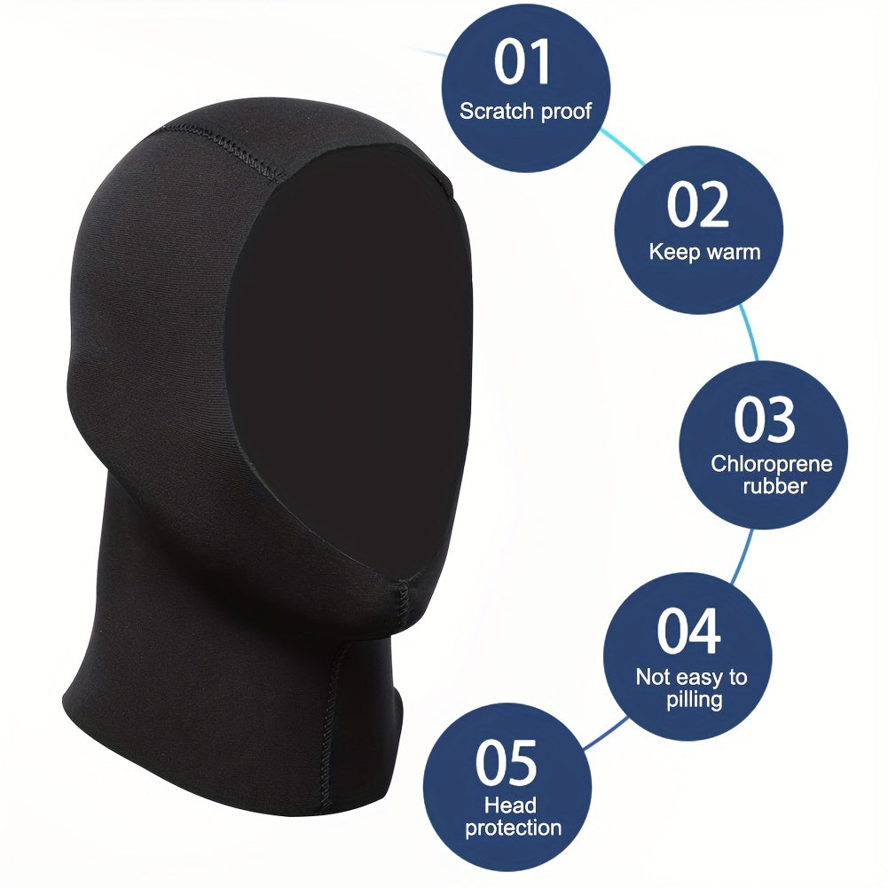 3MM Neoprene Scuba Diving Hood for Warmth and Comfort