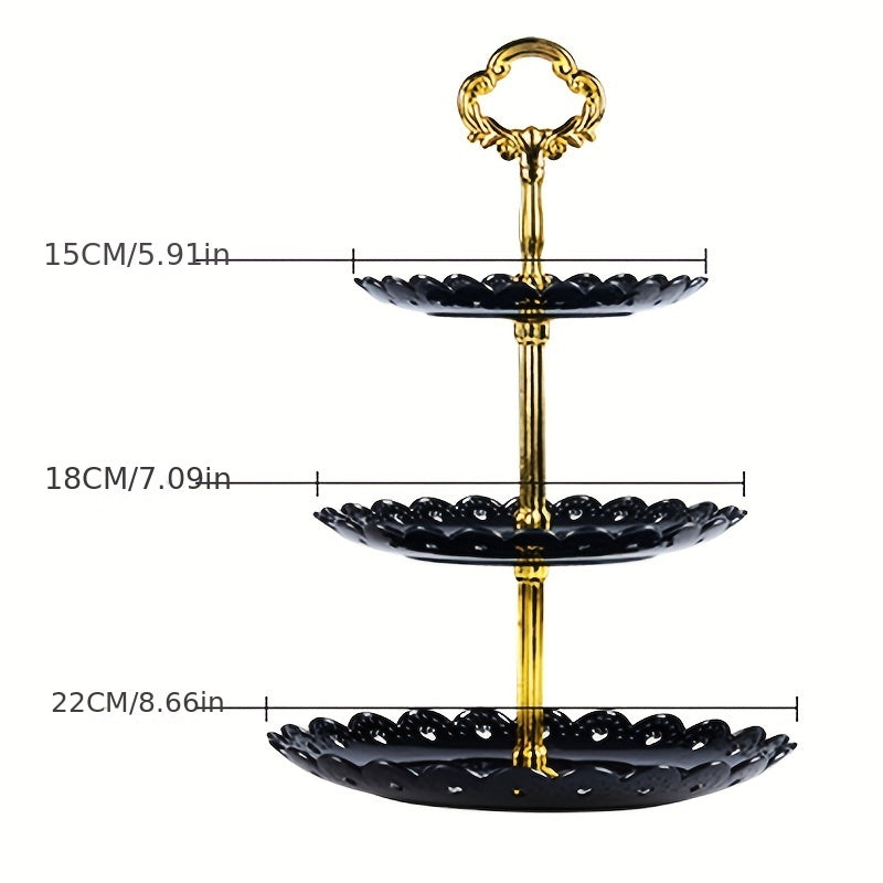 3-Layer Cake Stand Wedding Party Display Tray