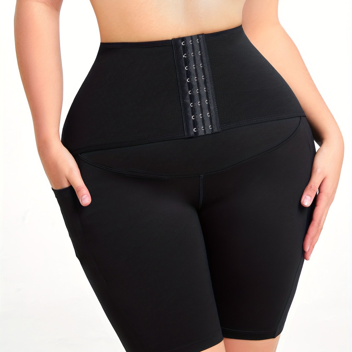 High Waist Tummy Control Slimmer Shorts with Pockets