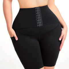 High Waist Tummy Control Slimmer Shorts with Pockets