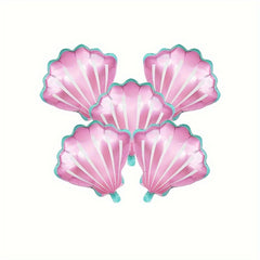 5pcs Shell Shape Aluminum Film Balloon Birthday Party Decoration