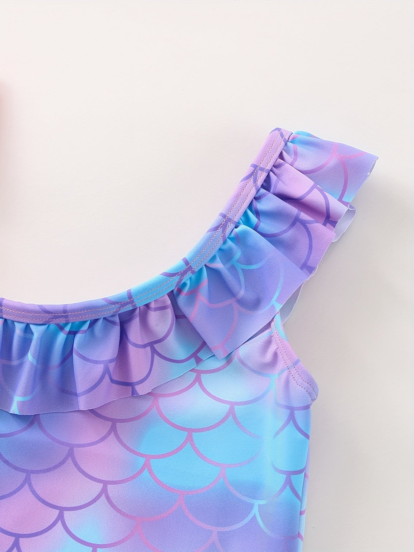Mermaid Fish Scale Girls Swimsuit Camisole Bathing Suit