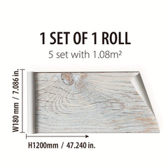 Wood Grain Tile Stickers - Waterproof, Removable, Non-Slip