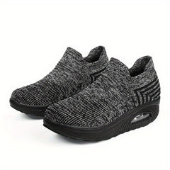 Air Cushion Mesh Sneakers Slip On Non Slip Walking Runnin