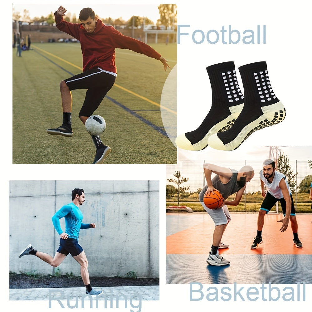 Unisex Sports Socks Non Slip Silicone Bottom for Basketball Football Soccer