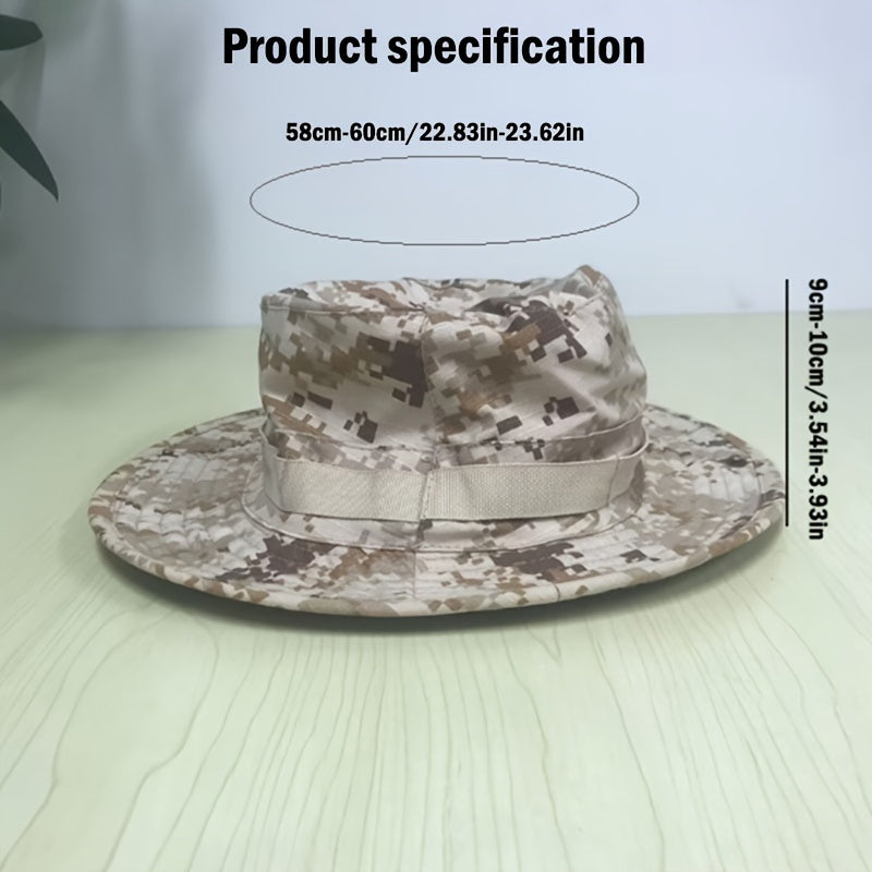 Adjustable Wide Brim Fishing Hat for Outdoor Activities
