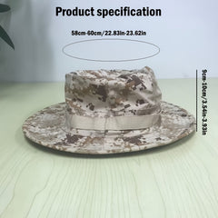 Adjustable Wide Brim Fishing Hat for Outdoor Activities