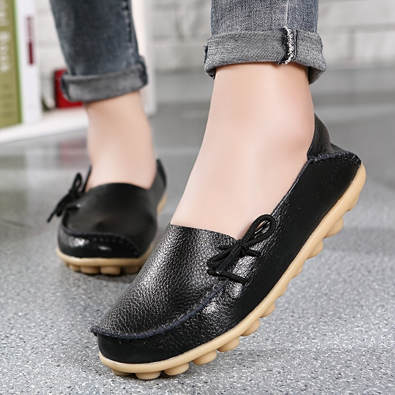 Women's Slip On Loafers Faux Leather Casual Shoes