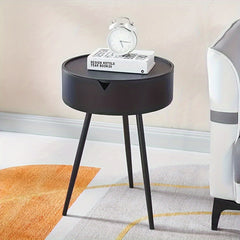 Creamy Wind Bedside Cabinet Modern Household Bedroom Small Bedside Storage Cabin
