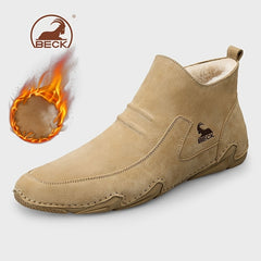 Men's Winter Boots Side Zipper Thermal Shoes