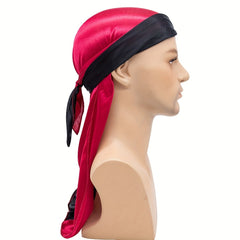 Elastic Hair Protection Cap Pirate Hat Unisex Soft Silk Turban Hat