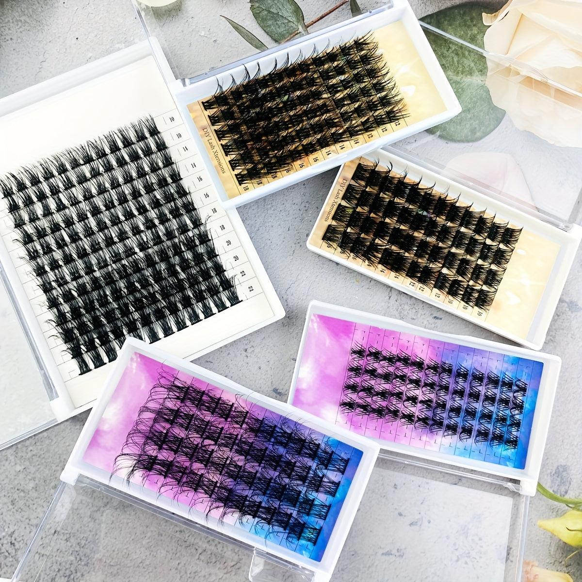 D Curl Volume Lash Clusters DIY Eyelash Extensions 100 Wispy Lashes Cluster