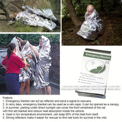 Emergency Thermal Blanket Foil Space Blanket For Outdoor Body Warmer
