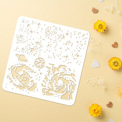 Galaxy Planets Hollow Out Stencil Kit for Drawing Painting 30x30cm