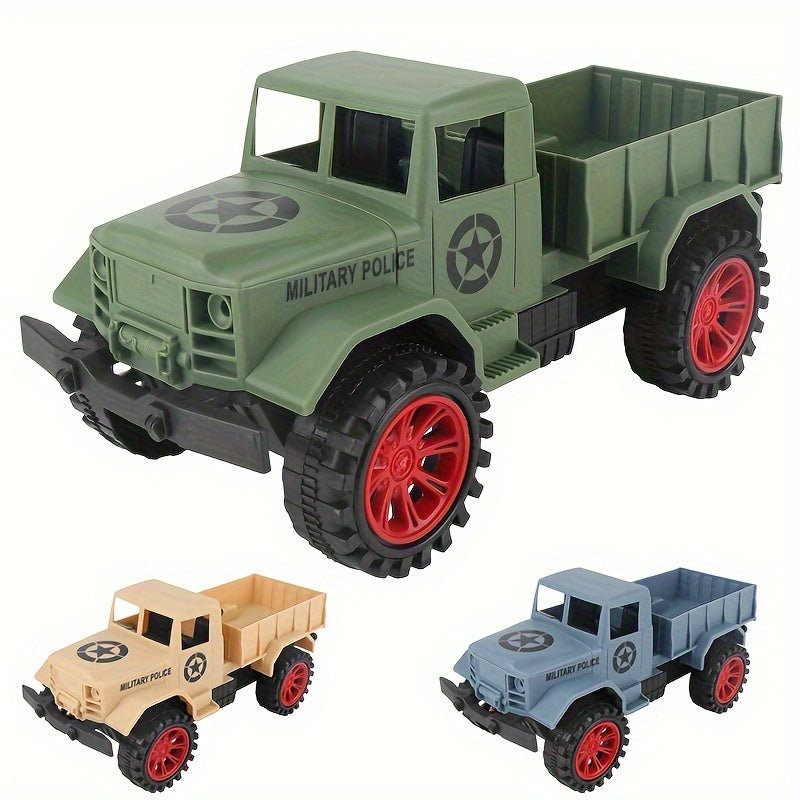 Toy Car Pull Back Truck Military Model Engineering Car Off road Vehicle