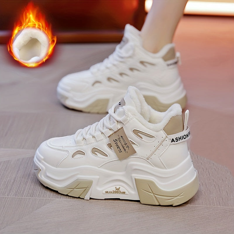 Women's Chunky Sneakers Warm Sport Shoes