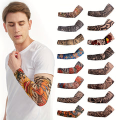 Men's Cooling Arm Sleeves Long Anti slip UV Protection Sports Arm Sleeves