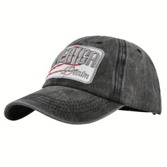 Unisex Sunshade Breathable Adjustable Baseball Cap with Letter Embroidery