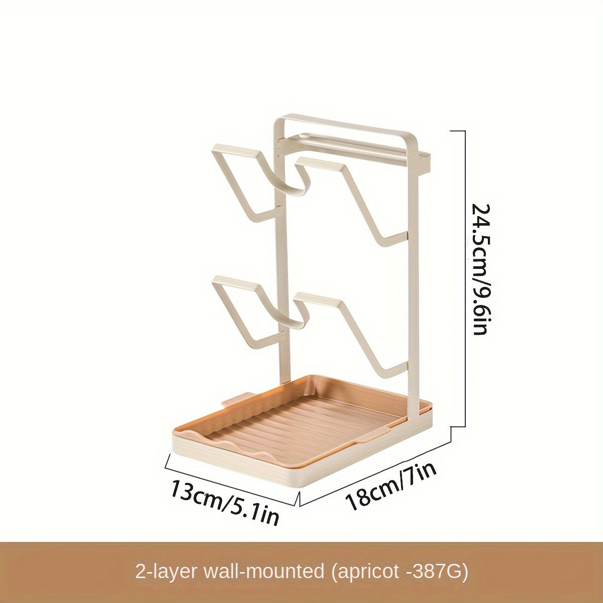 Pot Lid Rack Kitchen Storage Holder Metal Shelf