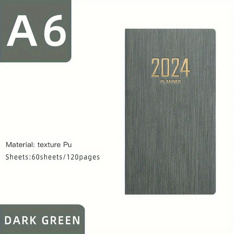 A6 English Daily Planner Notebook - Time Efficiency Management