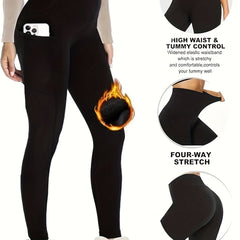 Winter Thermal High Waisted Sports Leggings Women's Activewear
