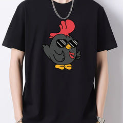 Men's Vintage Crew Neck Tee Short Sleeve Loose Fit Top
