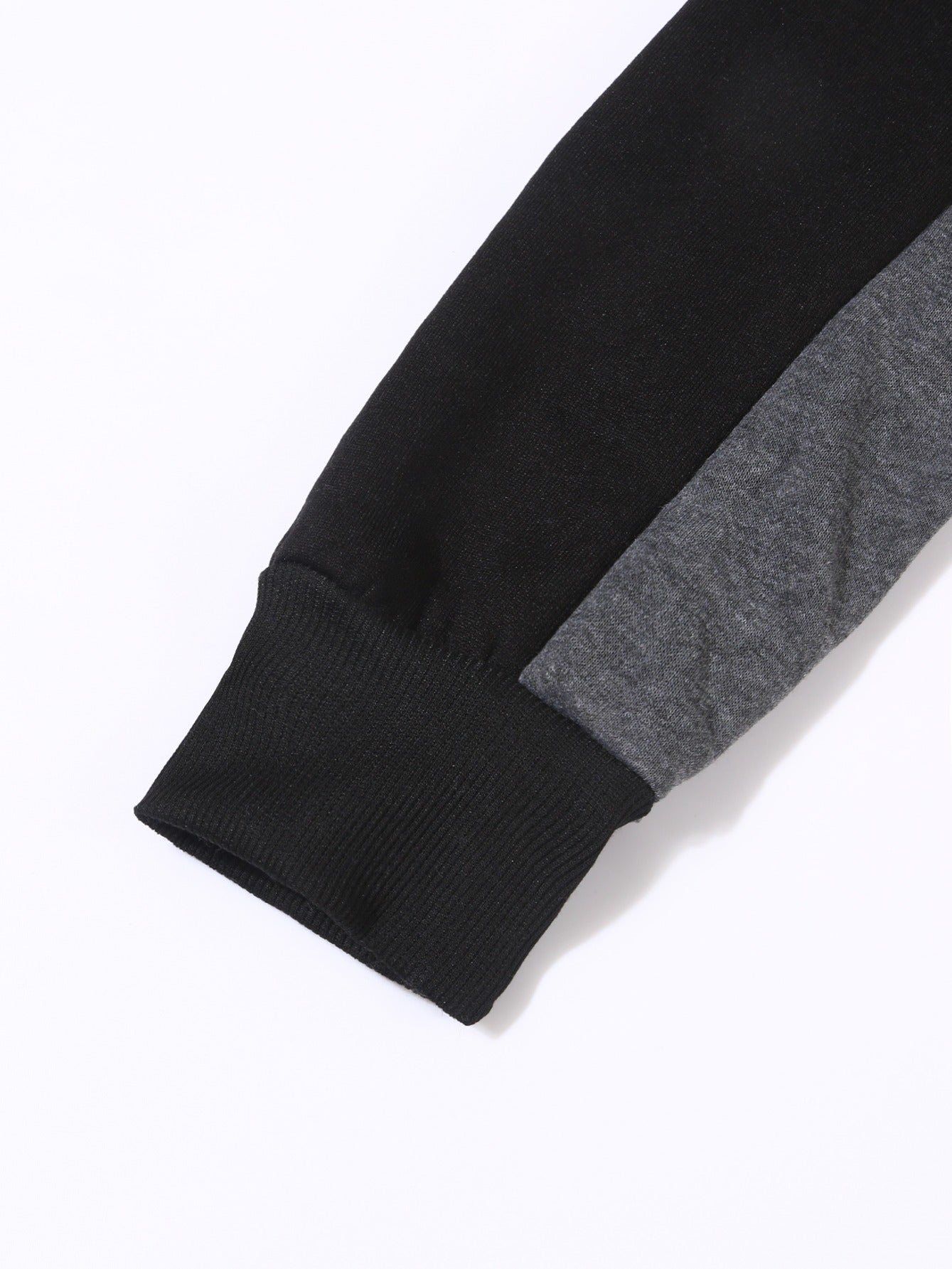 Men's Colorblock Drawstring Zip Hoodie