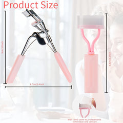 Pro Eyelash Curler & Comb Set for Perfectly Curled and Groomed Lashes