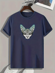 Dog Print Men's Graphic T shirt Casual Comfy Tees For Summer Mens Clothing