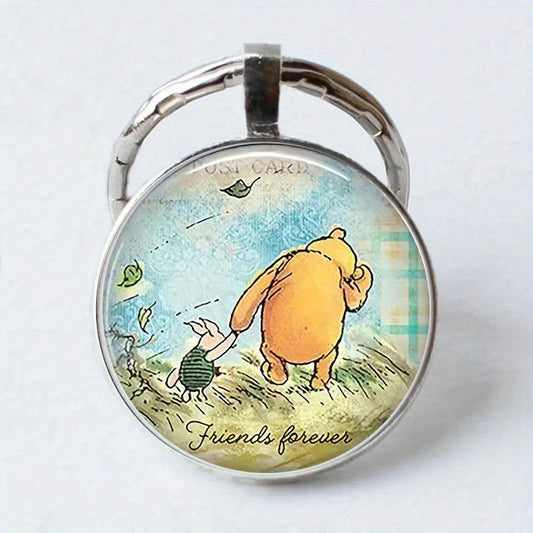 Vintage Little Bear And Little Pig Keychain For Girls Bag Accessories For Kids