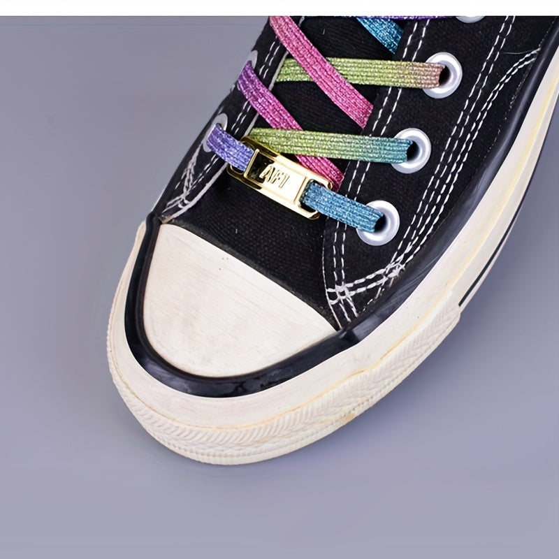 2pcs Shoelace Buckles High Metal Shoe Accessories for Men's and Women's Shoes