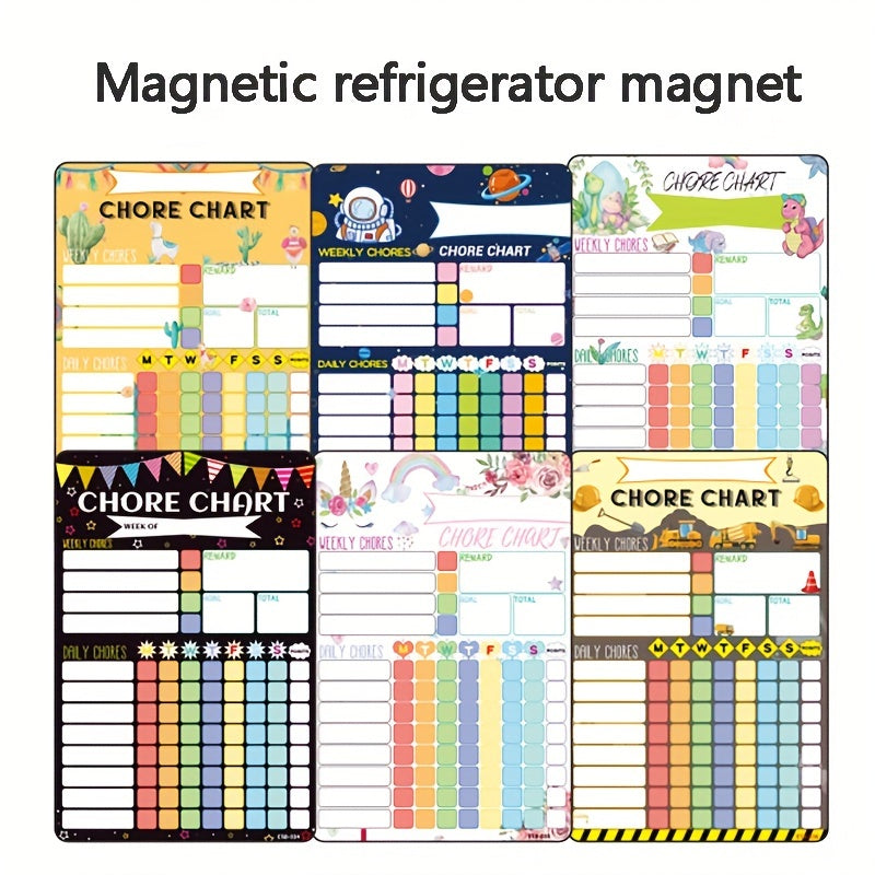 Colorful Dinosaur Watercolor Magnetic Stickers