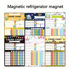Colorful Dinosaur Watercolor Magnetic Stickers