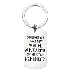 Stainless Steel Key Chain YOU'RE AWESOME Gift