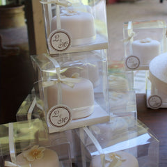 100pcs Clear Small Gift Boxes for Candy Macaron Chocolate