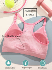 Wireless Sports Bra for Women Comfy & Breathable Workout Bra