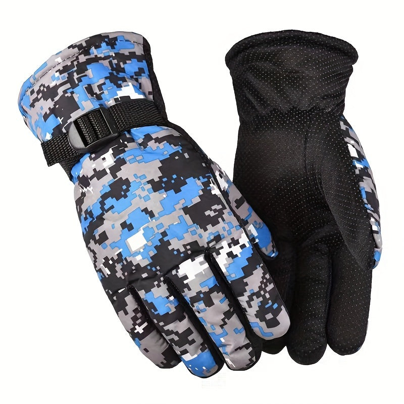 Coldproof Skiing Gloves Men's Winter Thick Warm Waterproof Cycling Skiing Gloves