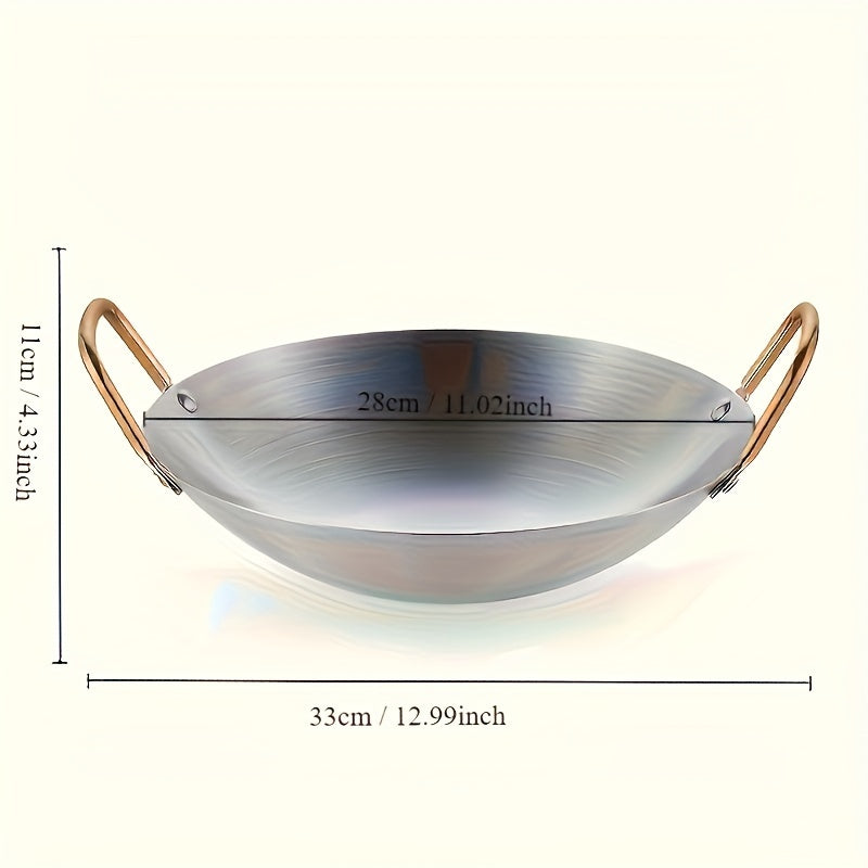 Multifunctional Wok Frying Pan Double Handle Kitchen Cooking Tools