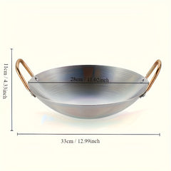 Multifunctional Wok Frying Pan Double Handle Kitchen Cooking Tools