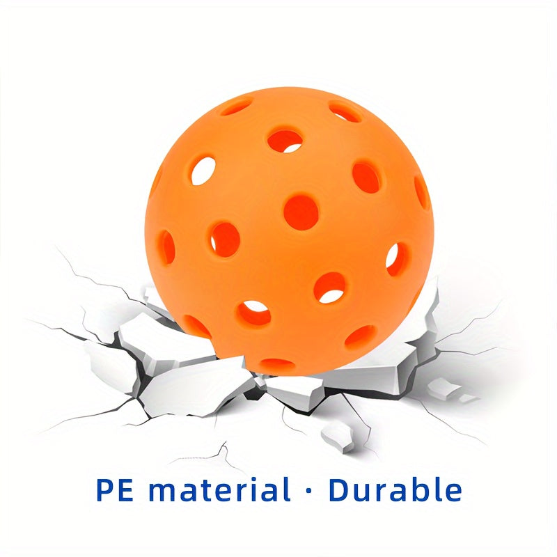 6pcs Pickleball Balls 40 Holes Stable High Elastic Outdoor Balls Set
