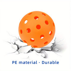 6pcs Pickleball Balls 40 Holes Stable High Elastic Outdoor Balls Set